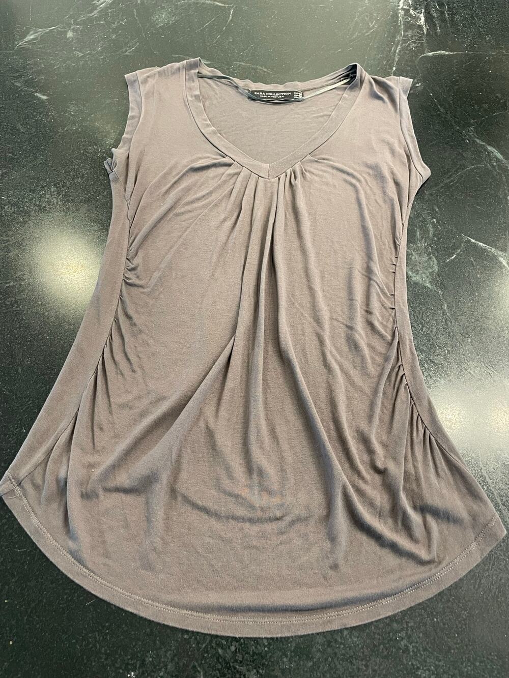 ZARA Collection greige gray Large sleeveless top
